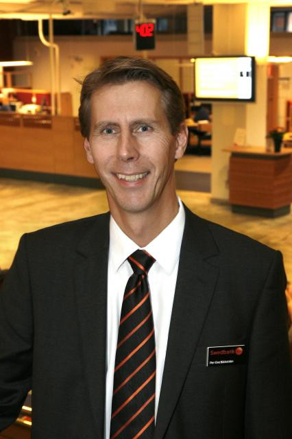 Per-Ove B&auml;ckstr&ouml;m, chef i Swedbank G&auml;vleborg