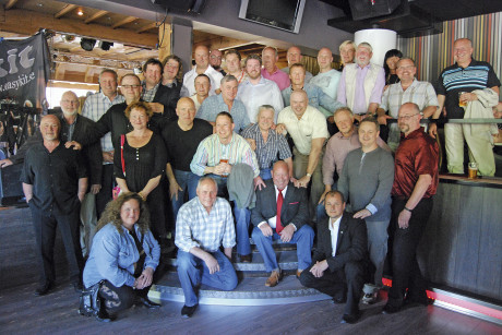 G&auml;vle Kraftsportklubbs medalj&ouml;rer firade 50 &aring;r. Foto: Ingela Gustafson.