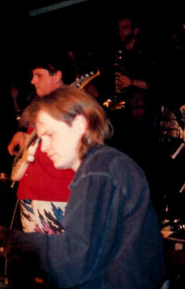 Ted med bandet från 30 april -92. Foto: Helena Jonsson