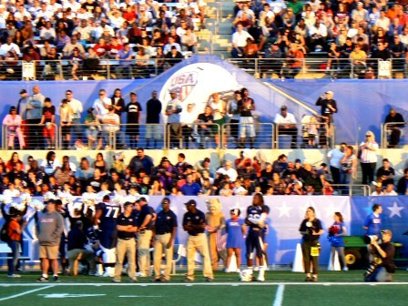 IFAF World Team International Bowl 2012, Kelly Reeves Austin Texas foto: All Sport och Idrott