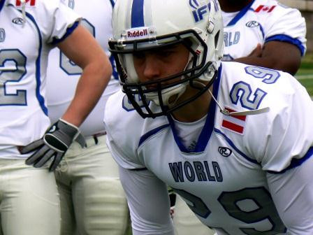 IFAF World Team International Bowl 2012 Kelly Reeves foto: All Sport och Idrott