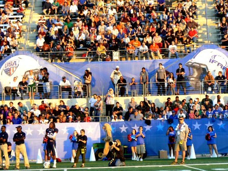 IFAF World Team International Bowl 2012, Kelly Reeves Austin Texas foto: All Sport och Idrott
