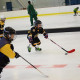 Små isytor utvecklar de minsta spelarna i hockey
