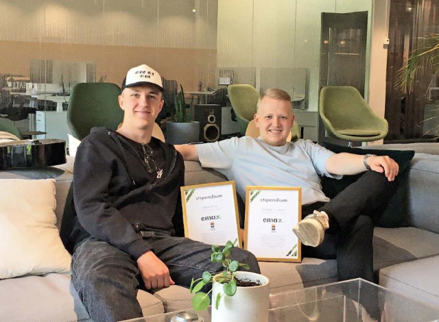 Gävle kommun uppmärksammar unga entreprenörerna Melvin Rudd och Jonathan Svanberg med stipendium..